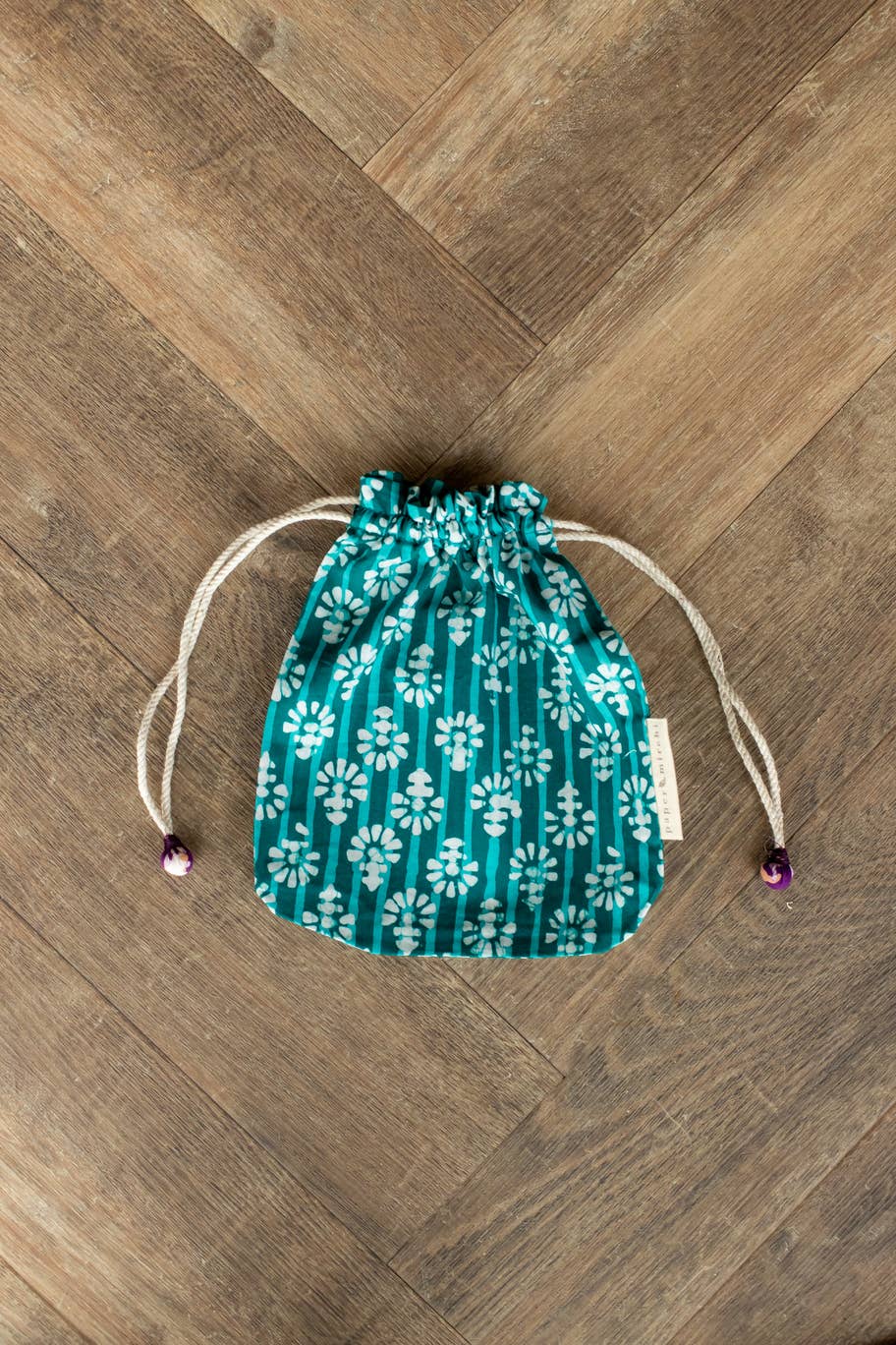 Reusable Fabric Gift Bags Double Drawstring-Batik Collection