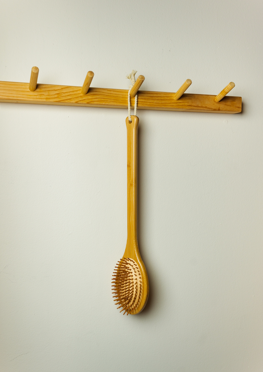 Bamboo Back Brush & Massager