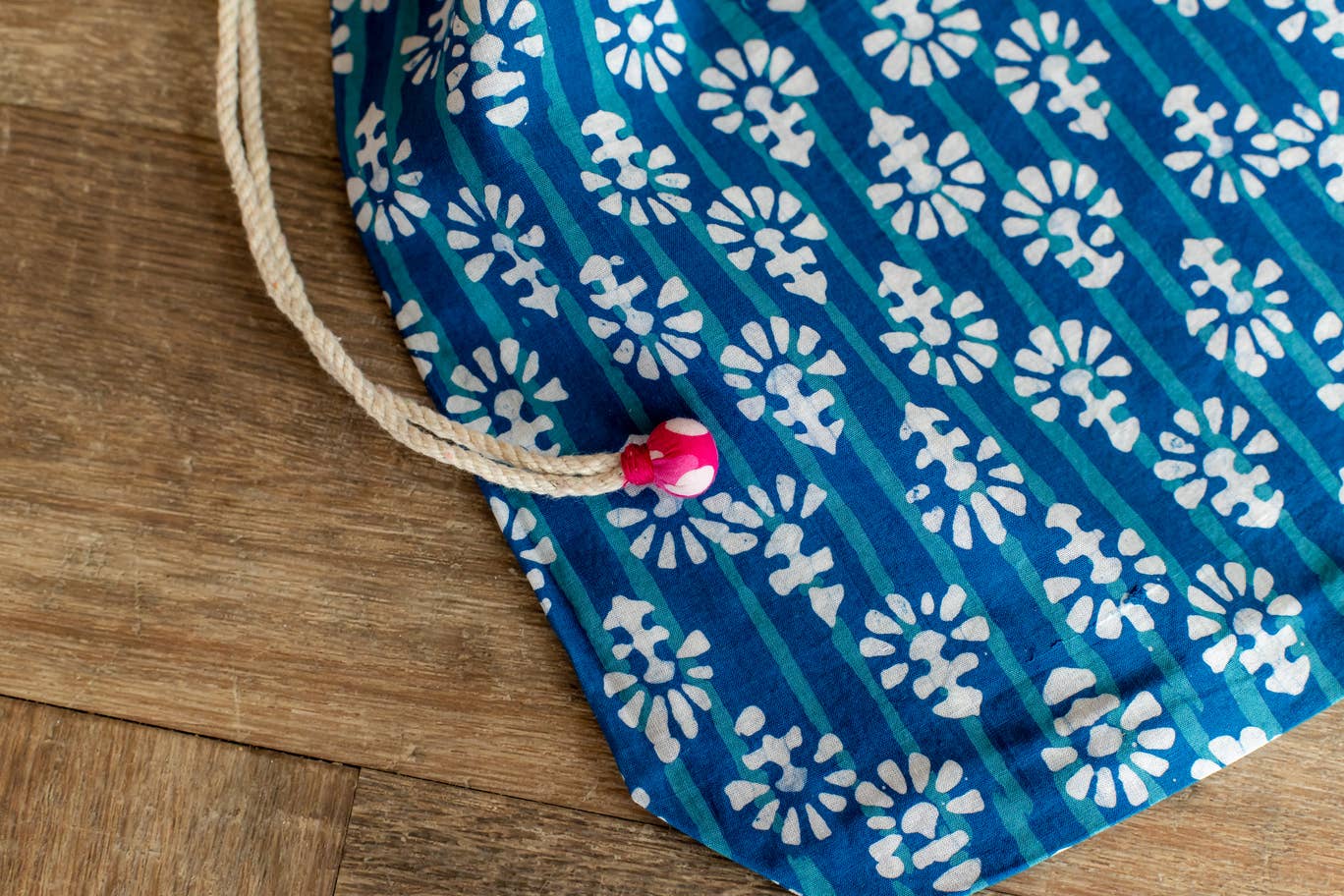 Reusable Fabric Gift Bags Double Drawstring-Batik Collection