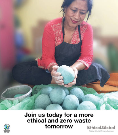 Flowers: Eco Wool Dryer Balls Fair Trade