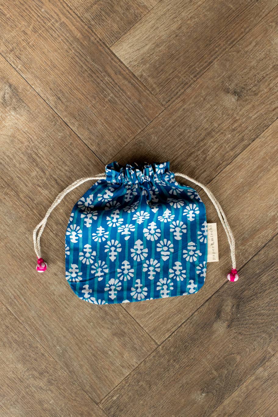 Reusable Fabric Gift Bags Double Drawstring-Batik Collection