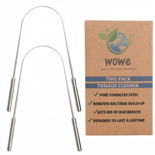 Stainless Steel Tongue Cleaner - Pack of 2