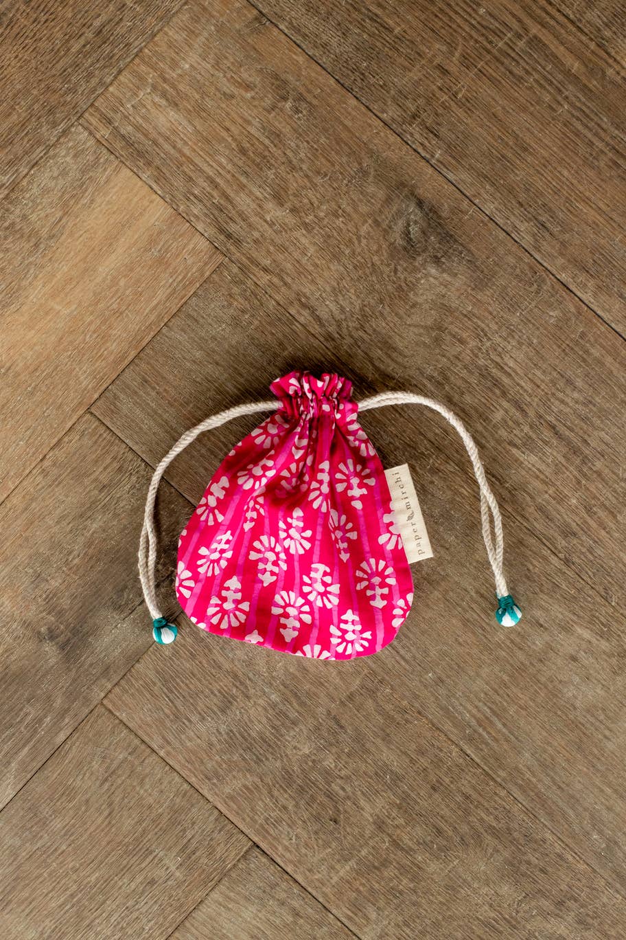 Reusable Fabric Gift Bags Double Drawstring-Batik Collection