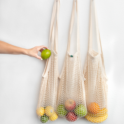 Cotton Long Handle String Bag