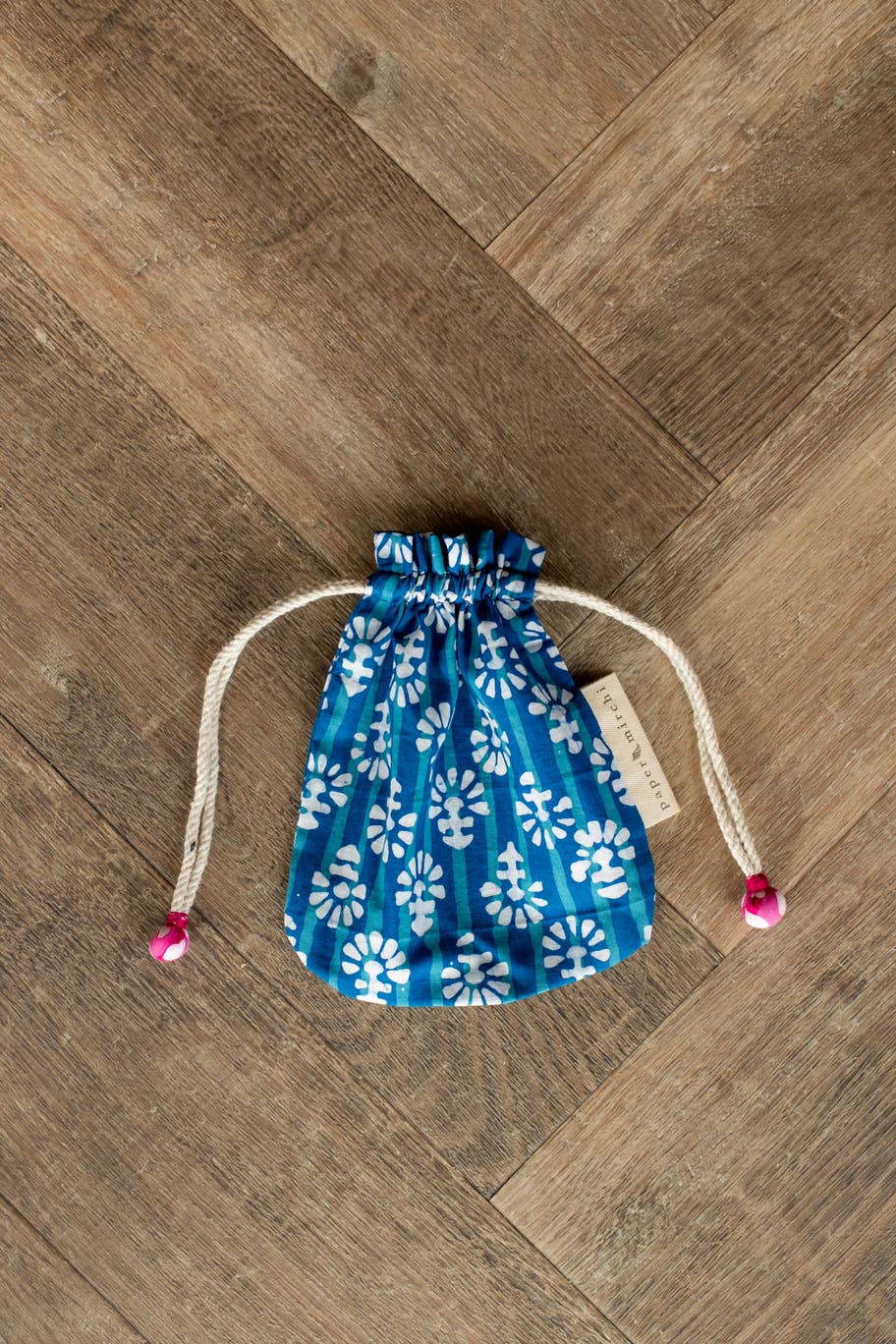 Reusable Fabric Gift Bags Double Drawstring-Batik Collection