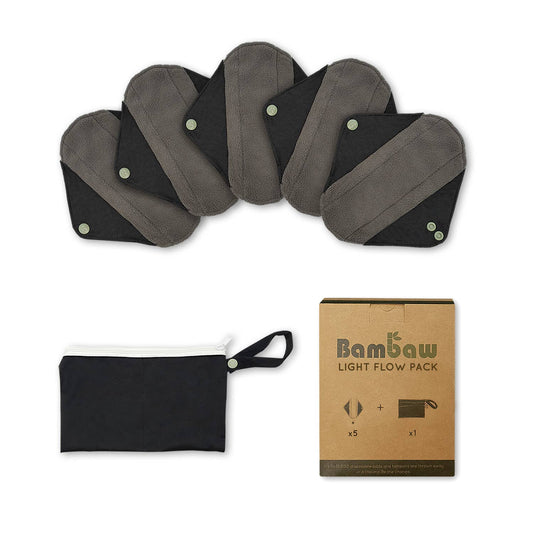 Reusable  Sanitary Pads Light Flow  (Pack of 5)