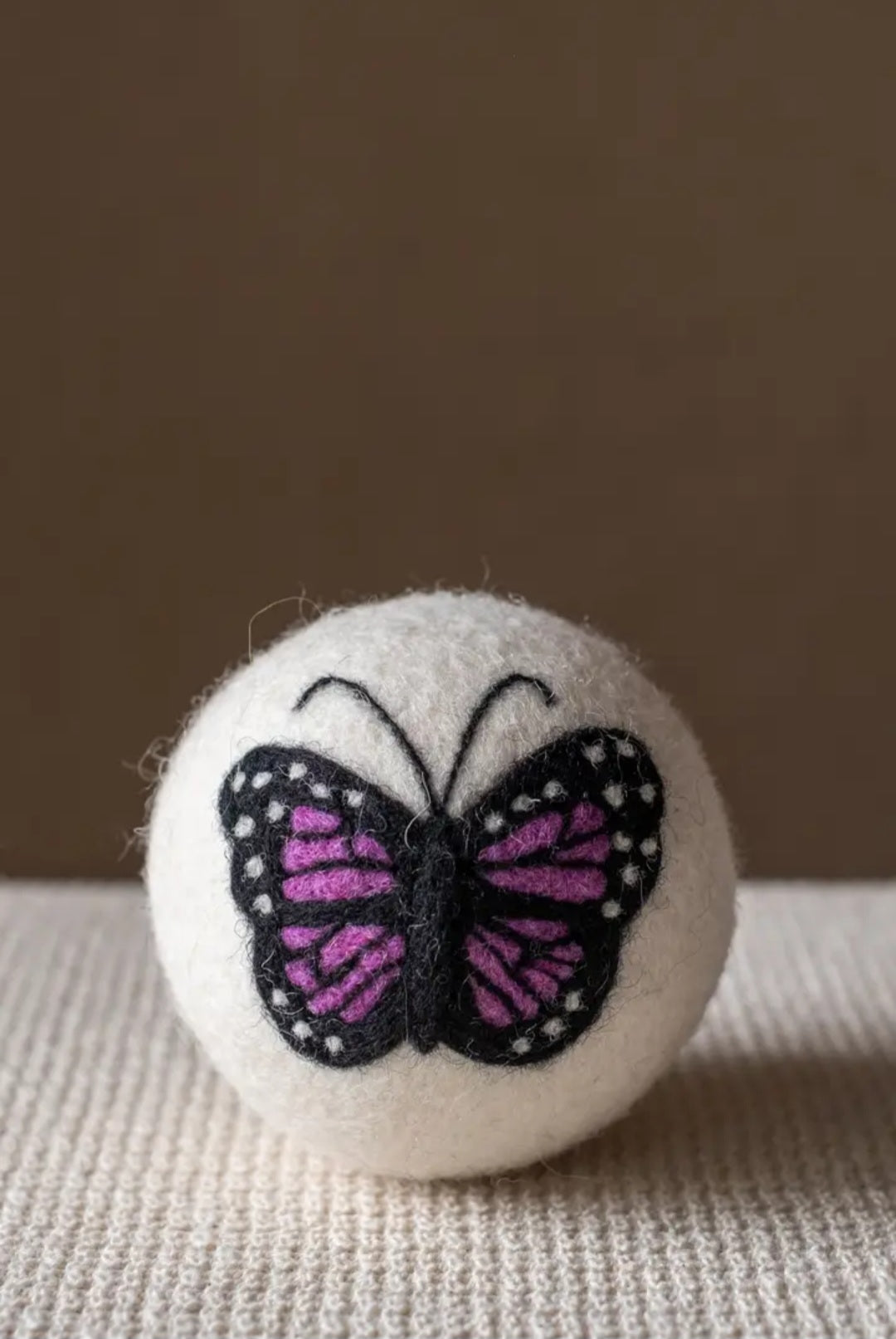 Purple Butterfly Dryer Ball