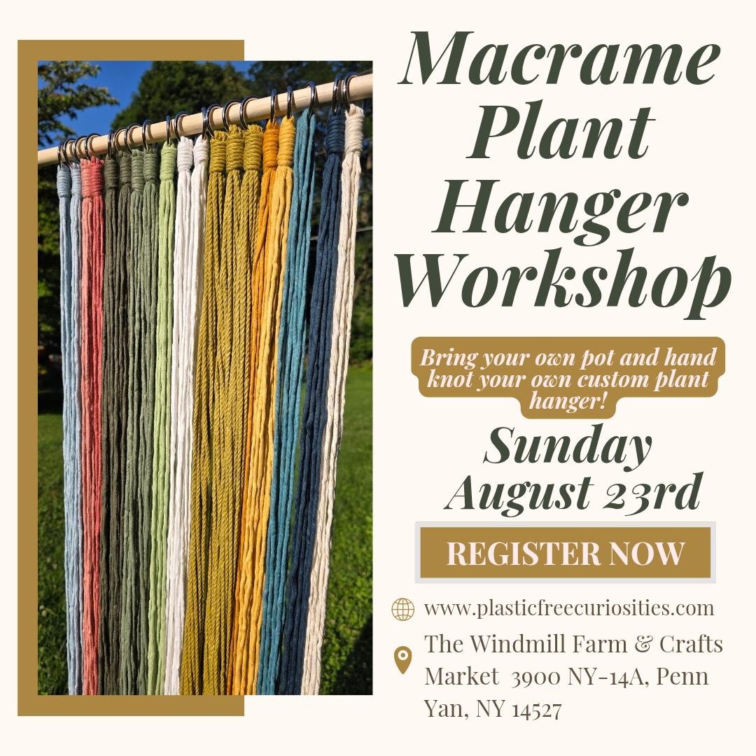 Macrame Plant Hanger Class August 23rd 1pm