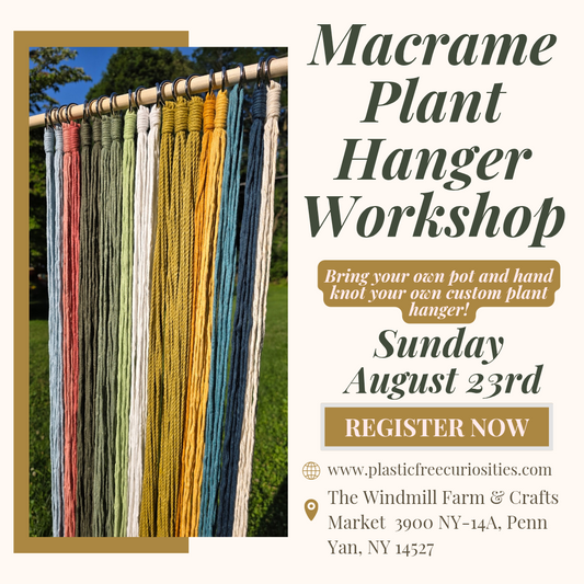 Macrame Plant Hanger Class August 23rd - 1pm