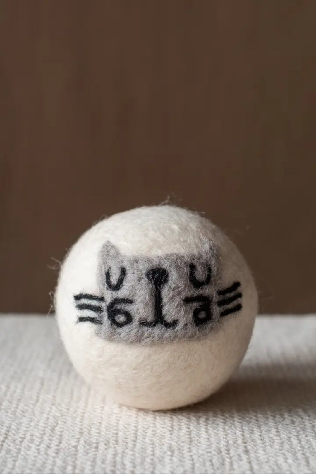 Grey Cat Dryer Ball