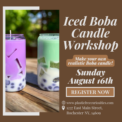 Boba Tea Candle Making Class August 16th - 1pm